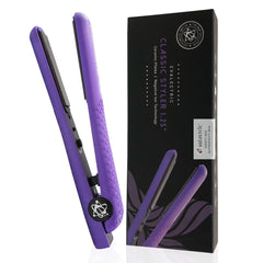 Evalectric Classic Styler front view in deep purple for quick, smooth straightening.