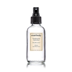 evanhealy frankincense hydrosoul bottle for gentle, alcohol-free facial toning and hydration.