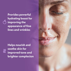 Eve Hansen Hyaluronic Serum glow on skin indicating revived radiance