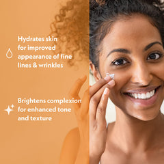 Eve Hansen Vitamin C Face Moisturizer texture on skin demonstrating quick absorption