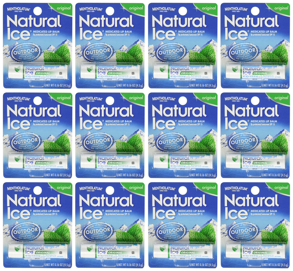 Ever Ready Mentholatum Natural Ice lip balm cooling dispense for quick relief on dry lips