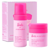 Evereden Barbie Limited Edition Happy Face Duo box shows gentle cleanser and moisturizer for daily kid skincare.