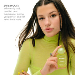 Evereden fragrance hair and body mist supernova bottle with pear violet and sandalwood