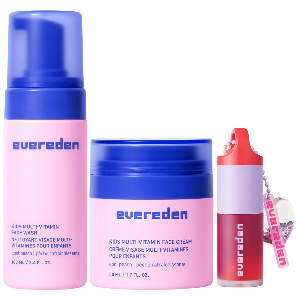Evereden Happy Kids face wash pump bottle for gentle daily cleansing.
