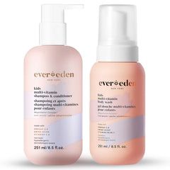 Evereden Kids 2-in-1 packshot showing gentle daily cleansing for kids.