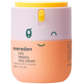 Evereden Kids Face Cream tube-front shows fragrance-free mineral SPF 20 protection for sensitive skin.