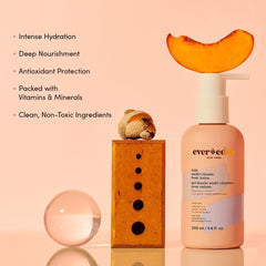 Evereden lotion texture swatch shows creamy, easy-to-absorb formula for kids.