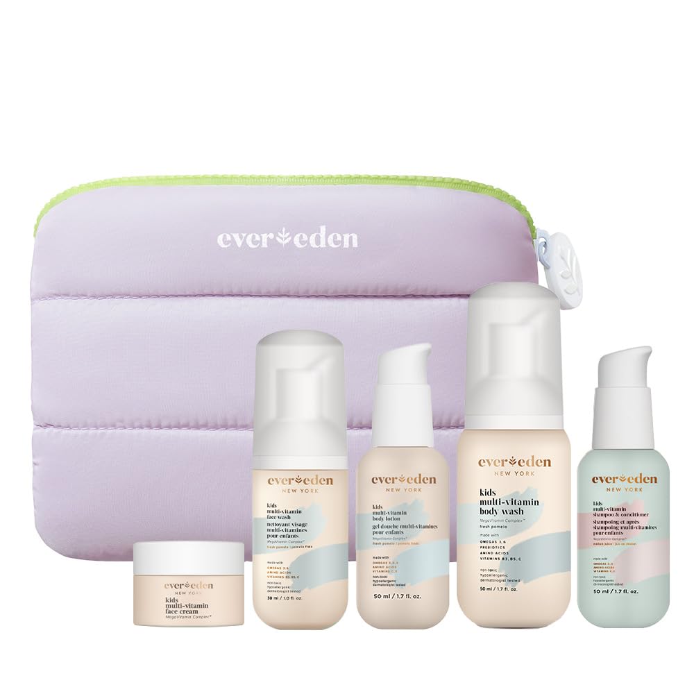 Evereden Kids Travel Body Wash Bottle — gentle cleansing on the go for sensitive skin.