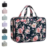 Everfun hanging travel toiletry bag closed shows compact on-the-go organization