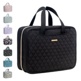 Everfun Hanging Travel Toiletry Bag shows full bag ready for travel organization and easy access.