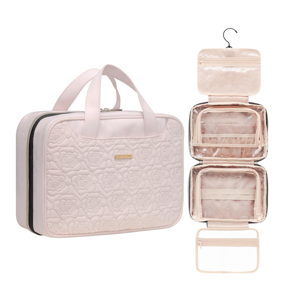 Everfun hanging travel toiletry bag with a convenient hook for easy access and space-saving organization.