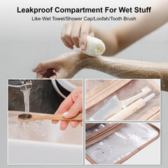 Everfun water-resistant exterior close-up shows durable protection for travel durability