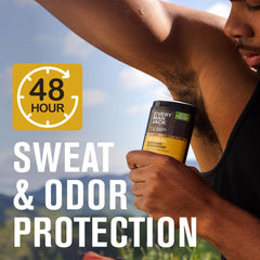 Every Man Jack Amber + Sandalwood 2-pack back view highlighting recyclable packaging.