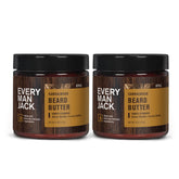 Every Man Jack beard butter Subtle Sandalwood jar provides smooth application and nourished beard feel.