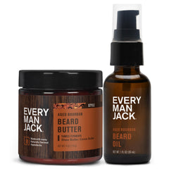 Every Man Jack beard oil bottle pour demonstrates hydrating, lightweight beard care.