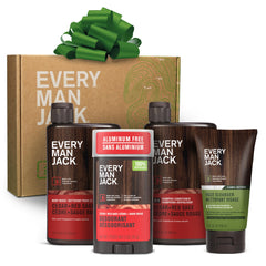 Every Man Jack Cedar Red Sage gift-set box, ideal for holiday gifting.