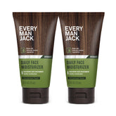 Every Man Jack daily face lotion bottle showcasing hydrating formula for tired skin.