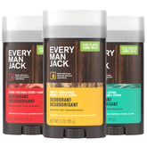 Every Man Jack cedar red sage deodorant stick offers all-day woodsy freshness.