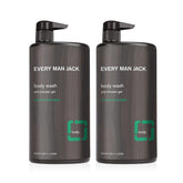 Every Man Jack eucalyptus mint body wash bottle offers a forest-fresh cleanse for everyday skin.