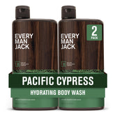 Every Man Jack Pacific Cypress bottle-front with refreshing coastal scent and hydration benefits.