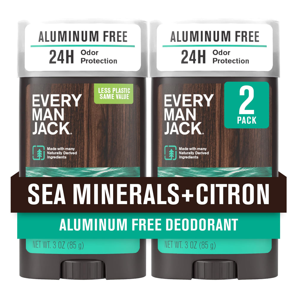 Every Man Jack sea minerals citron deodorant bottle for all-day odor protection