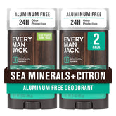 Every Man Jack sea minerals citron deodorant bottle for all-day odor protection