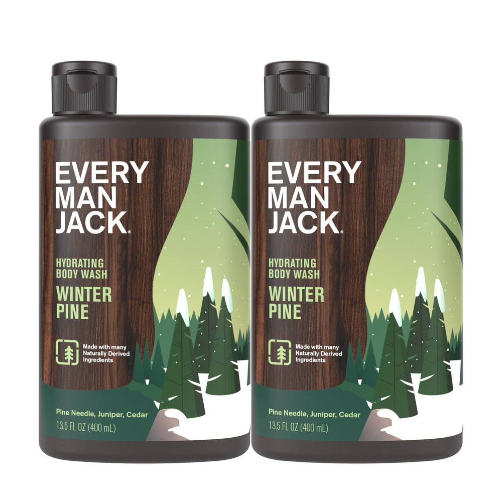 Every Man Jack Winter Pine bottle-front for a winter-ready cleanse.