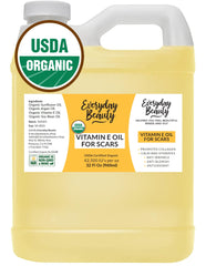 Everyday Beauty Vitamin E Oil bulk 32oz bottle for long-term skin nourishment.