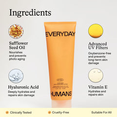Oh My Bod SPF50 lotion demonstrates transparent finish with no visible residue