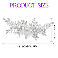 EVILD bride side comb with glass beads for all-day comfort