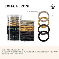 Evita Peroni hair ties 12-color variety for coordinated outfits