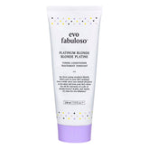 EVO Fabuloso Platinum Blonde Toner bottle pour shows quick 3-minute toning and shine