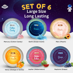 EvolutionUSA Space Bath Bombs colorful bubbles create a playful, soothing bath.
