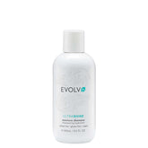 EVOLVh Natural UltraShine Moisture Shampoo pour bottle shows premium vegan formula benefits