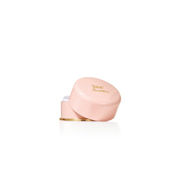 Evyan White Shoulders bath powder packaging highlights classic florals and heritage.