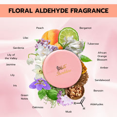 Evyan White Shoulders dusting powder for soft, fragrance-first skin.