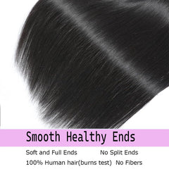 EWOSS straight bundles three-pack full-head set provides fuller texture without bulk.