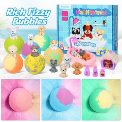 Excalla bubble bath bombs deliver vibrant fizz and visual color spectacle.