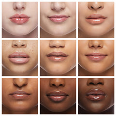 EXPRESSIONS berry-flavor gloss swatch shows glossy finish and shine