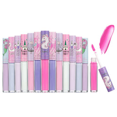 Conjunto EXPRESSIONS de brillos labiales 14 piezas para princesas, ideal para jugar.