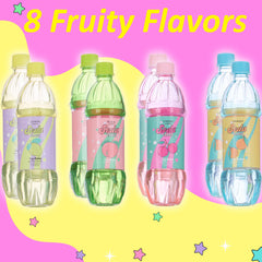 Expressions novelty soda bottle design lip balms come in retractable cases.