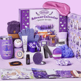 Exun Advent Calendar 2025 cover with lavender theme for festive gifting and daily anticipation.