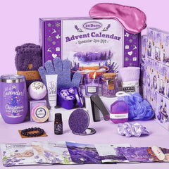 Exun Advent Calendar 2025 cover with lavender theme for festive gifting and daily anticipation.