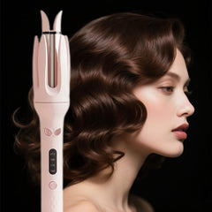 EYCOMTOM auto hair curler wand 28mm pink for quick salon-like curls at home.