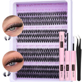 EYDEVRO lash clusters kit 30D40D50D60D variation for versatile, natural-to-bold looks