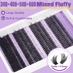 EYDEVRO soft lightweight lash extensions closeup offers comfortable wear