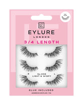Eylure Fluttery Light 008 lash outer edge focus adds dimensional daytime drama.