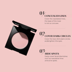 EZBNG Luminance under-eye brightener brush-application scene showing precise coverage.