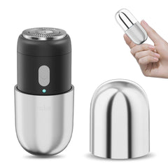 ezdor mini electric shaver close-up shows travel-ready compact design