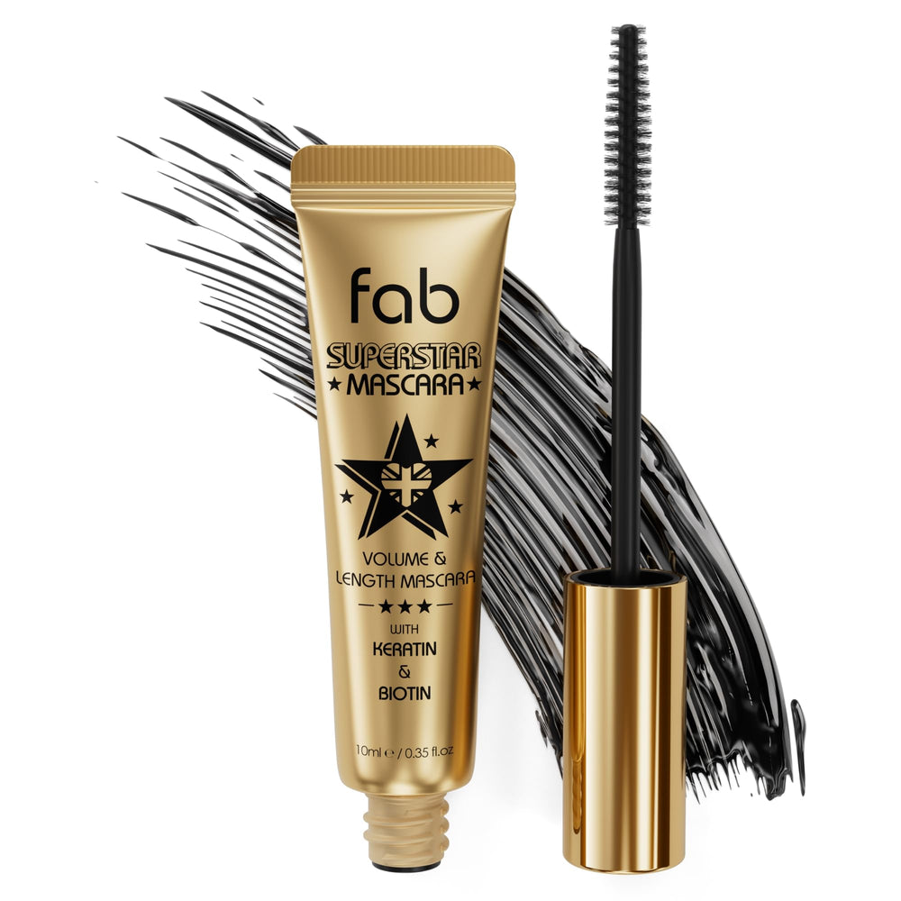 Fab Brows Fab Superstar Mascara wand delivers buildable volume for defined lashes.